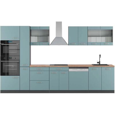 Vicco - Muebles de cocina R-Line - Blanco Alto Brillo - 350 cm Vicco - Muebles de cocina R-Line - Blanco Alto Brillo - 350 cm