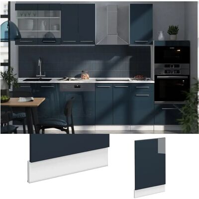 Vicco - Armarios de cocina Fame-Line Azul oscuro alto brillo 45 cm - Muebles de cocina Vicco - Armarios de cocina Fame-Line Azul oscuro alto brillo 45 cm - Muebles de cocina