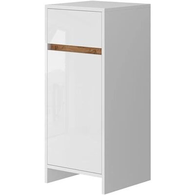 Armario de baño Vicco Detmold - Blanco brillo/Roble dorado Armario de baño Vicco Detmold - Blanco brillo/Roble dorado