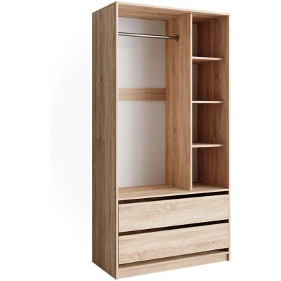 Armario Sonoma de Vicco - 100x200cm, 2 cajones - Almacenamiento moderno Armario Sonoma de Vicco - 100x200cm, 2 cajones - Almacenamiento moderno