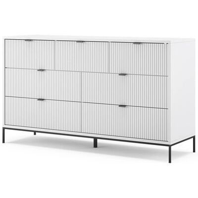 Aparador Eliza Blanco 140x81cm 7 Cajones Vicco Aparador Eliza Blanco 140x81cm 7 Cajones Vicco