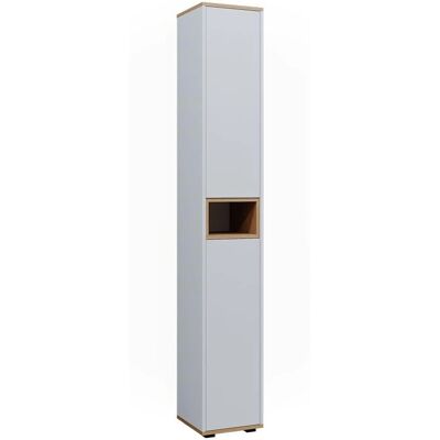 Vicco Didi Badezimmer Schrank - Platzsparend, Weiß/Artesan, 30x192cm Vicco Didi Badezimmer Schrank - Platzsparend, Weiß/Artesan, 30x192cm