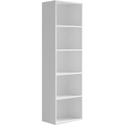 Estantería Vicco Bob - Blanco, 40x132 cm, 5 compartimentos Estantería Vicco Bob - Blanco, 40x132 cm, 5 compartimentos