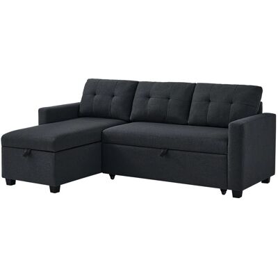 VitaliSpa - Sofa L Form Campina - Anthrazit - 226x161 cm - Sofa VitaliSpa - Sofa L Form Campina - Anthrazit - 226x161 cm - Sofa