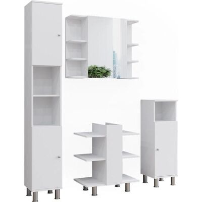 Conjunto de muebles de baño Vicco Fynn - Blanco - Baño Conjunto de muebles de baño Vicco Fynn - Blanco - Baño