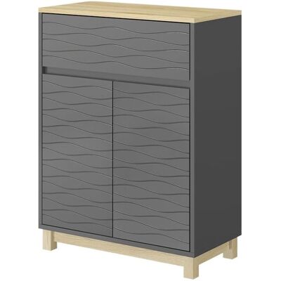 Vichy Livia Armoire de bain Anthracite/MDF - Meubles de salle de bains - Publicité Vichy Livia Armoire de bain Anthracite/MDF - Meubles de salle de bains - Publicité