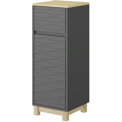 Vichy Livia Armoire de Salle de Bain - Anthracite/Bois - Publicité Vichy Livia Armoire de Salle de Bain - Anthracite/Bois - Publicité