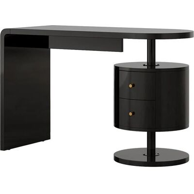 Vicco Lara Escritorio - 120cm, Negro, 2 Cajones - Muebles de Oficina Vicco Lara Escritorio - 120cm, Negro, 2 Cajones - Muebles de Oficina