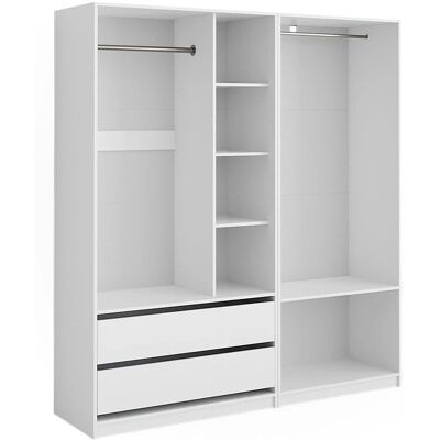Vicco Elmo Kleiderschrank - Weiß - 100x200cm - 2 Stück Vicco Elmo Kleiderschrank - Weiß - 100x200cm - 2 Stück