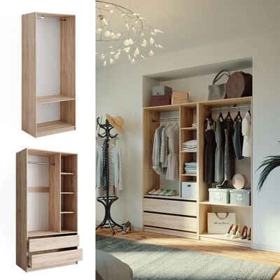 Ensemble d'armoires Elmo Sonoma - Mobilier Polyvalent - Publicité Ensemble d'armoires Elmo Sonoma - Mobilier Polyvalent - Publicité
