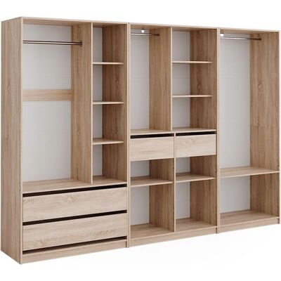 Armoire Elmo Sonoma Vicco - Ensemble de 3 pièces polyvalent - Publicité Armoire Elmo Sonoma Vicco - Ensemble de 3 pièces polyvalent - Publicité