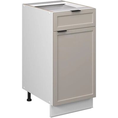 Gabinete base de cocina Fame-Line - 40cm, GrisBeige Gabinete base de cocina Fame-Line - 40cm, GrisBeige
