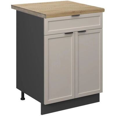 Vicco - Armoire de Cuisine Fame-Line 60cm GrisBeige - Publicité Vicco - Armoire de Cuisine Fame-Line 60cm GrisBeige - Publicité