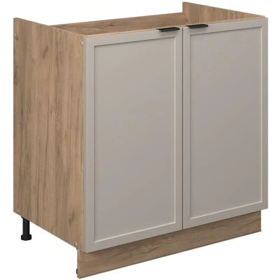 Vicco Fame-Line Meuble de Cuisine - 80cm, GrisBeige, MDF, Fermeture douce - Publicité Vicco Fame-Line Meuble de Cuisine - 80cm, GrisBeige, MDF, Fermeture douce - Publicité