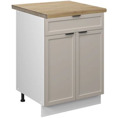 Gabinete de cocina Vicco Fame-Line - GrisBeige, 60cm, cierre suave Gabinete de cocina Vicco Fame-Line - GrisBeige, 60cm, cierre suave