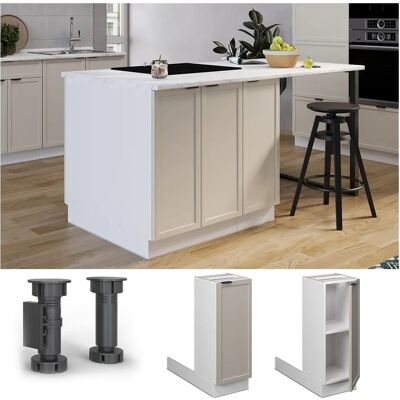 Vicco - Isla de cocina Fame-Line GrisBeige 30cm - Isla de cocina Vicco - Isla de cocina Fame-Line GrisBeige 30cm - Isla de cocina