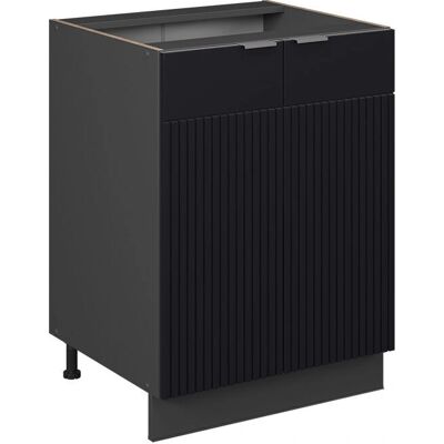 VICCO Fame-Line Gabinete de cocina rayas negras 60cm VICCO Fame-Line Gabinete de cocina rayas negras 60cm