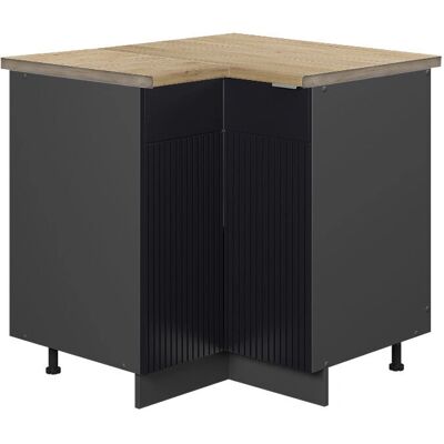 Gabinete de cocina VICCO Fame-Line - Rayado negro, 80,5cm Gabinete de cocina VICCO Fame-Line - Rayado negro, 80,5cm
