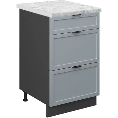 Vicco - Mueble bajo de cocina Fame-Line, Azul claro-gris, 50 cm - Mueble de cocina Vicco - Mueble bajo de cocina Fame-Line, Azul claro-gris, 50 cm - Mueble de cocina