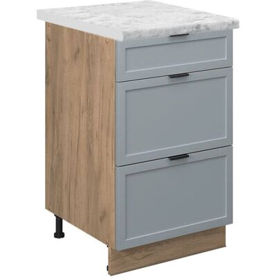 Vicco - Mueble bajo de cocina Fame-Line, Azul claro-gris, 50 cm - Mueble de Cocina Vicco - Mueble bajo de cocina Fame-Line, Azul claro-gris, 50 cm - Mueble de Cocina