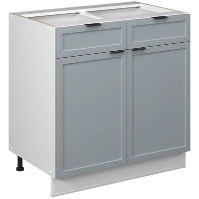 Vicco - Küchen-Unterschrank, Fame-Line, Hellblau-Grau, 80cm - Küchenunterschrank Vicco - Küchen-Unterschrank, Fame-Line, Hellblau-Grau, 80cm - Küchenunterschrank