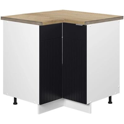 Armario de esquina Fame-Line VICCO - Negro, Blanco, Roble, 80.5cm Armario de esquina Fame-Line VICCO - Negro, Blanco, Roble, 80.5cm