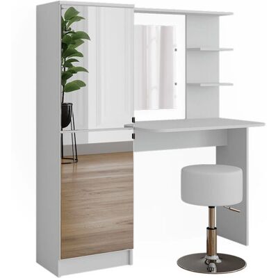 Vicco - Jasmin Schminktisch - Elegant, Geräumig, Weiß Vicco - Jasmin Schminktisch - Elegant, Geräumig, Weiß