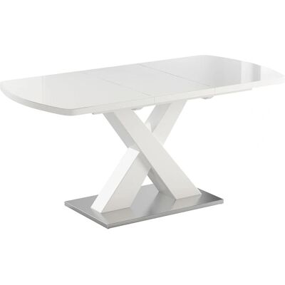 Table à manger Vicco Chinto - Blanc - Extensible 120-160 cm - Publicité Table à manger Vicco Chinto - Blanc - Extensible 120-160 cm - Publicité