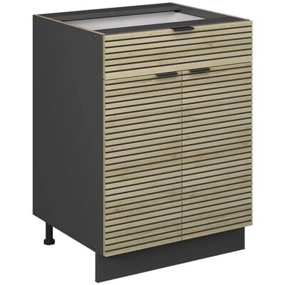 VICCO Fame-Line Küchenschrank - Anthrazit & Eiche - 60cm VICCO Fame-Line Küchenschrank - Anthrazit & Eiche - 60cm
