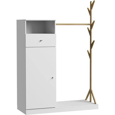Vichy Blanc/Bambou Liria Armoire - Armoire - Publicité Vichy Blanc/Bambou Liria Armoire - Armoire - Publicité