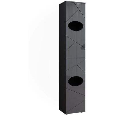Armoire Irma Antracite Vicco - 37,2 x 192 cm - Armoire - Publicité Armoire Irma Antracite Vicco - 37,2 x 192 cm - Armoire - Publicité