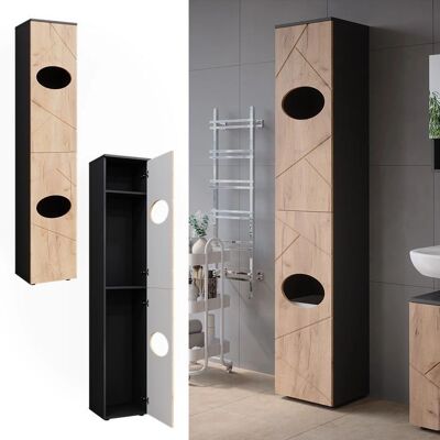 Vicco Armoire Irma - Anthracite/Chêne doré - Meuble de salle de bain - Publicité Vicco Armoire Irma - Anthracite/Chêne doré - Meuble de salle de bain - Publicité