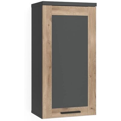 Vichy Armoire de bain Niko - Anthracite/Chêne viking - Publicité Vichy Armoire de bain Niko - Anthracite/Chêne viking - Publicité