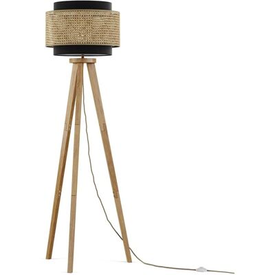 Vicco Morten Rattan Stehlampe - Moderner Japandi Stil Vicco Morten Rattan Stehlampe - Moderner Japandi Stil