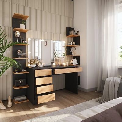 Vichy Sherry Schminktisch - Elegant mit LED-Beleuchtung Vichy Sherry Schminktisch - Elegant mit LED-Beleuchtung