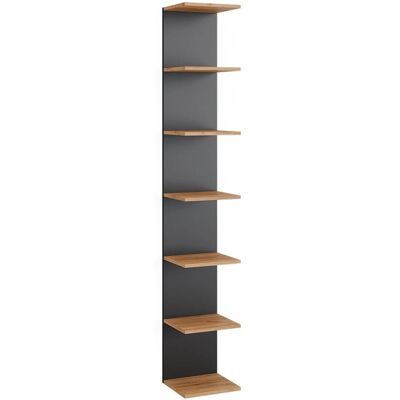 Étagère murale Paolo - Anthracite/Chêne doré - Shelf - Publicité Étagère murale Paolo - Anthracite/Chêne doré - Shelf - Publicité