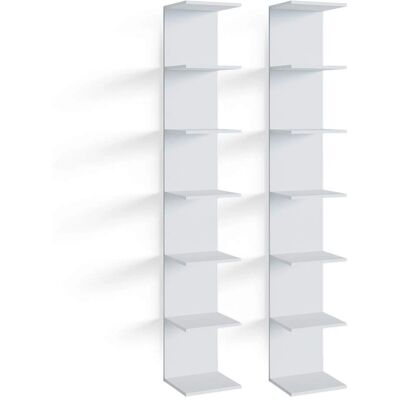 Estante de pared Vicco Paolo - Blanco, 28x190cm, 2 unidades Estante de pared Vicco Paolo - Blanco, 28x190cm, 2 unidades