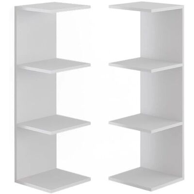 Vicco - Étagère murale Paolo - Blanc - 30x95cm Lot de 2 - Publicité Vicco - Étagère murale Paolo - Blanc - 30x95cm Lot de 2 - Publicité