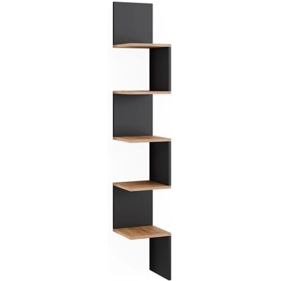 Vicco - Étagère d'angle Paolo - 28x175.4cm - 5 compartiments - Publicité Vicco - Étagère d'angle Paolo - 28x175.4cm - 5 compartiments - Publicité