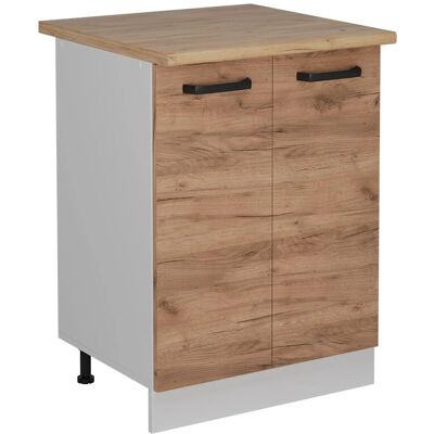 Gabinete bajo de cocina VICCO R-Line - Blanco, 60cm, Patas ajustables Gabinete bajo de cocina VICCO R-Line - Blanco, 60cm, Patas ajustables