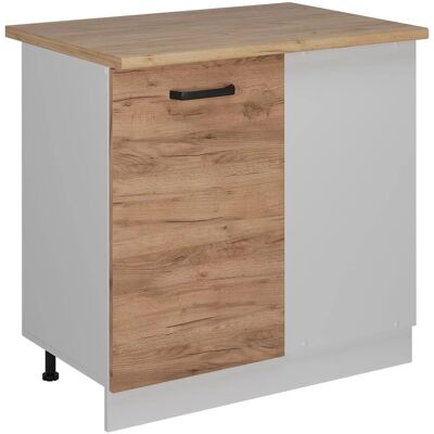 Vichy Vicco Eckschrank R-Line - Goldkraft Eiche/Weiss Vichy Vicco Eckschrank R-Line - Goldkraft Eiche/Weiss