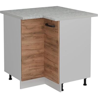 Vicco R-Line Eckschrank - Eiche/Weiß - 75,6cm Küchenmodul Vicco R-Line Eckschrank - Eiche/Weiß - 75,6cm Küchenmodul