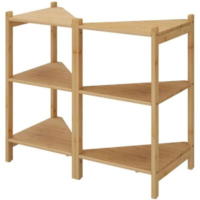 Vicco Zeno Badezimmer Unterschrank - Bambus - 68x60.5cm 2er Set Vicco Zeno Badezimmer Unterschrank - Bambus - 68x60.5cm 2er Set