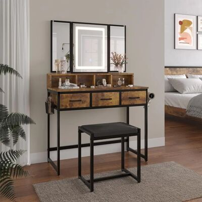 Vichy Fyrk Rustikale Eiche Schminktisch Vichy Fyrk Rustikale Eiche Schminktisch
