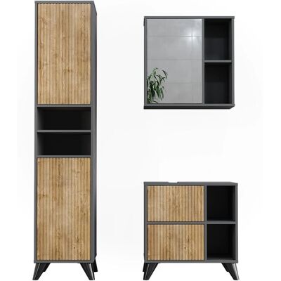 Conjunto de muebles de baño Vicco Leano - 3 piezas Conjunto de muebles de baño Vicco Leano - 3 piezas