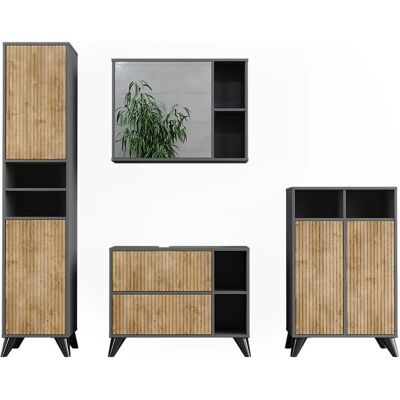 Conjunto de Muebles de Baño Vicco Leano - Diseño Moderno y Almacenamiento Conjunto de Muebles de Baño Vicco Leano - Diseño Moderno y Almacenamiento