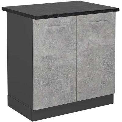 Meuble de cuisine R-Line - Anthracite - 80cm - Publicité Meuble de cuisine R-Line - Anthracite - 80cm - Publicité