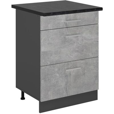 Vicco R-Line Armoire de Cuisine - Panneau de Particules, Anthracite, 60cm - Publicité Vicco R-Line Armoire de Cuisine - Panneau de Particules, Anthracite, 60cm - Publicité