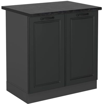 Armoire de Cuisine R-Line Vichy - Anthracite - 80cm - Publicité Armoire de Cuisine R-Line Vichy - Anthracite - 80cm - Publicité