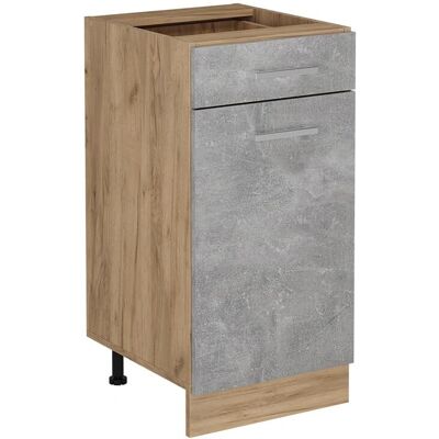 Vichy R-Line Armoire de cuisine - Beton/Goldkraft Eiche - Publicité Vichy R-Line Armoire de cuisine - Beton/Goldkraft Eiche - Publicité